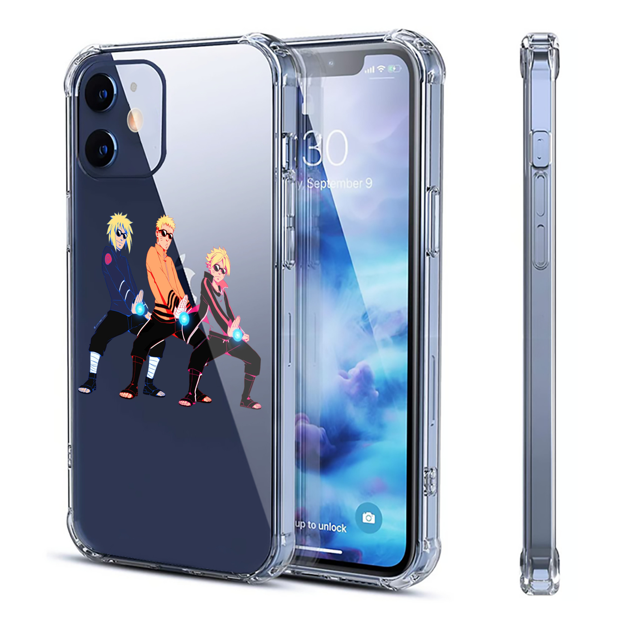 （画像用） NARUTO -ナルト- うずまき ナルト Uzumaki Naruto 【iPhone 12シリーズ対応】透明スマホケース（クリアソフトケース）